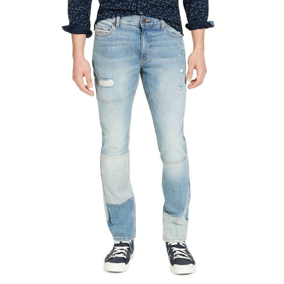 Sun + Stone Distressed Slim Fit Ditmars Jeans - Picture 1 of 1